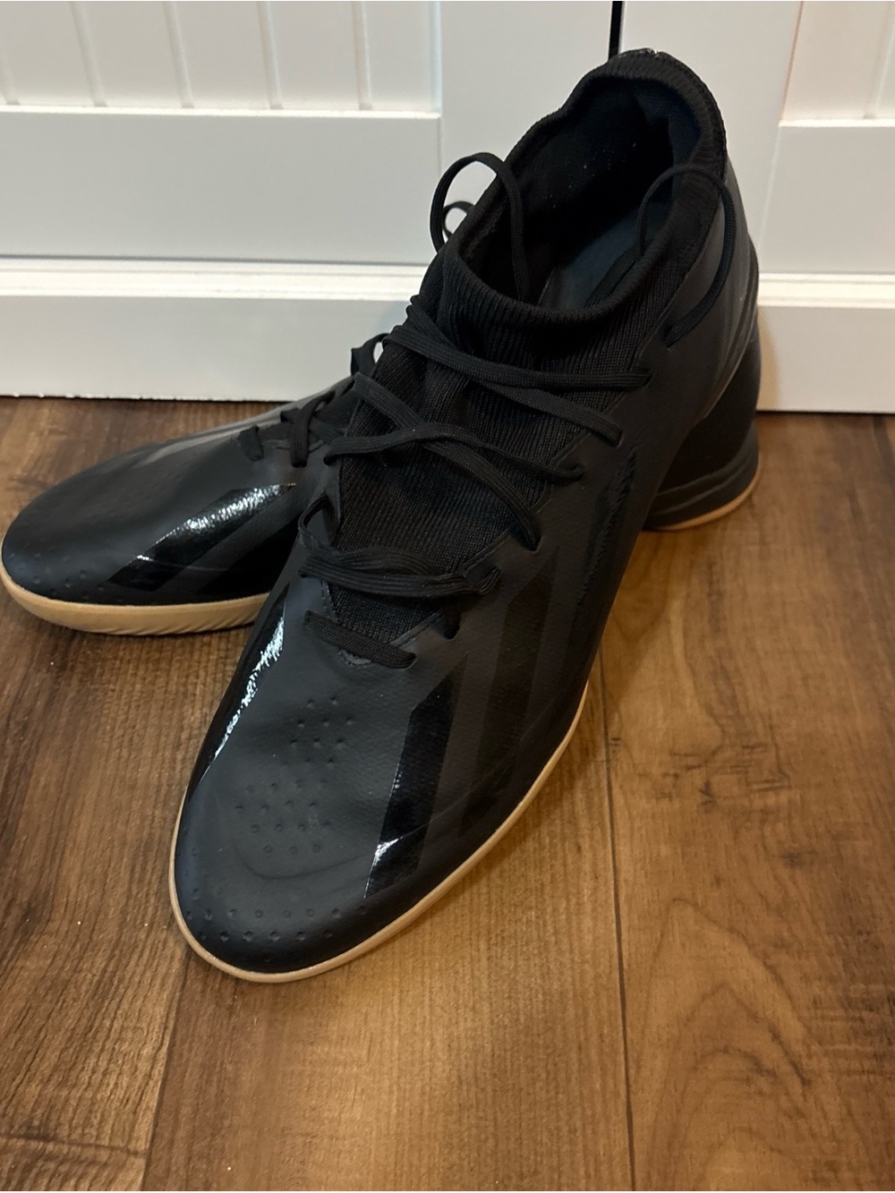 Blokecore Y2K Adidas X Crazyfast Black Indoor Soccer Shoes Gum Sole Size 11